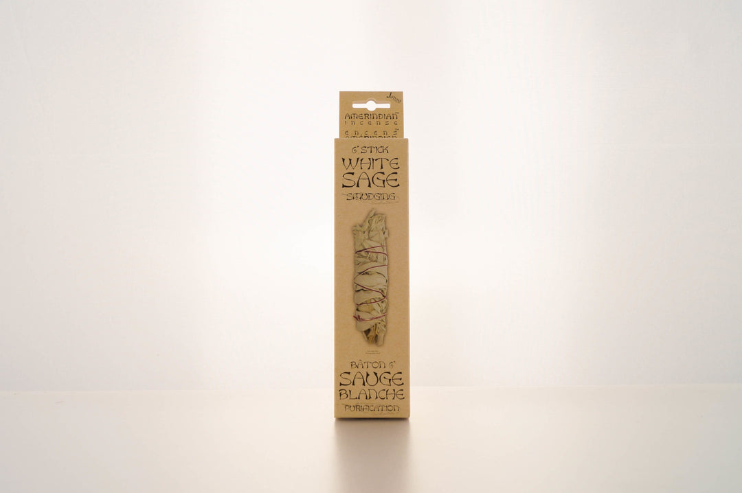 Jabou Amerindian White Sage Smudge Stick 6"