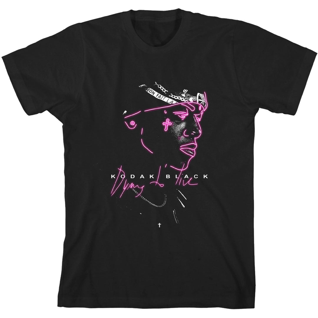 KODAK BLACK UNISEX T-SHIRT: NEON OUTLINE (RO)