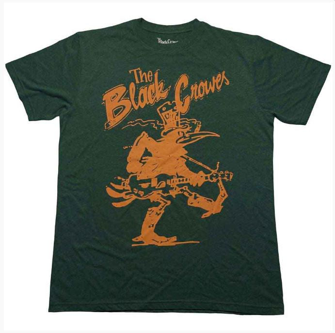The Black Crowes Unisex T-Shirt - Crowe Guitar (Green)