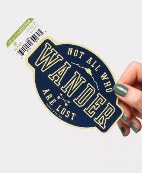 Soul Flower - Not All Who Wander Sticker
