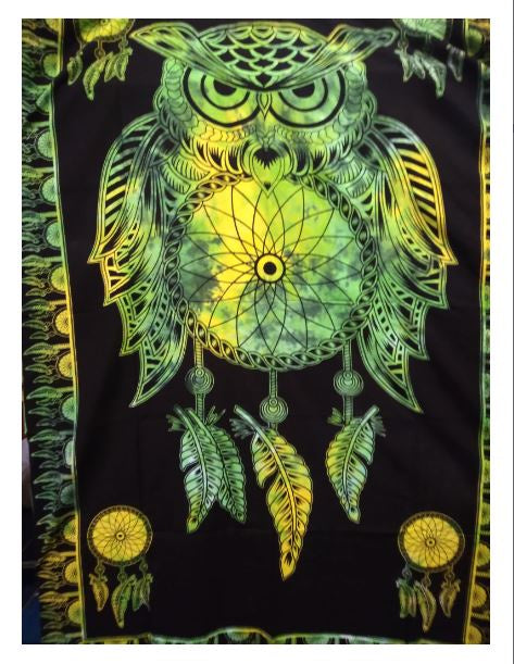 Magic Touch - Owl Dreamcatcher Tapestry Single Size