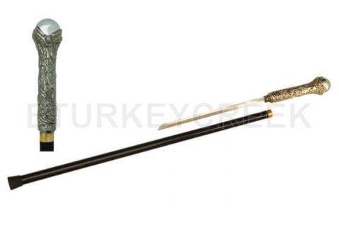 " Merlin " Walking cane with Hidden Sword 35" Overall