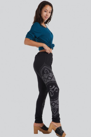 Kathmandu Imports - OM Print on Cotton Lycra Leggings