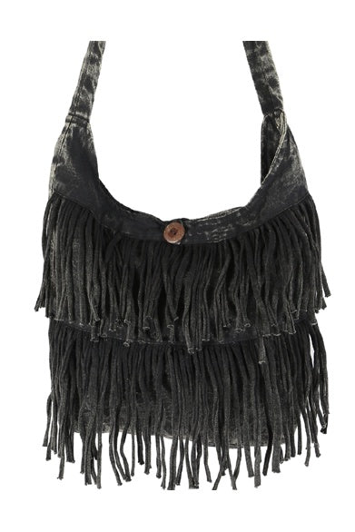 Large Fringe Sling Bag