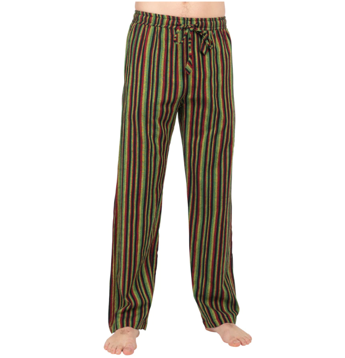 Lakhay's - UniSex Drawstring Stripe Pants