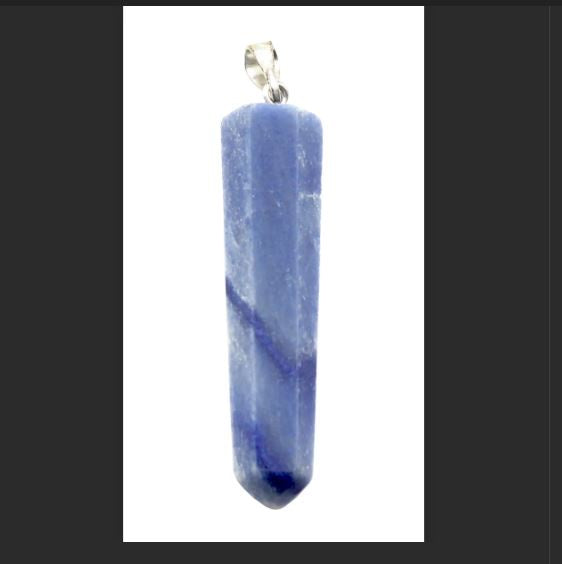 Earths Elements - Blue Angel Quartz Point Pendant