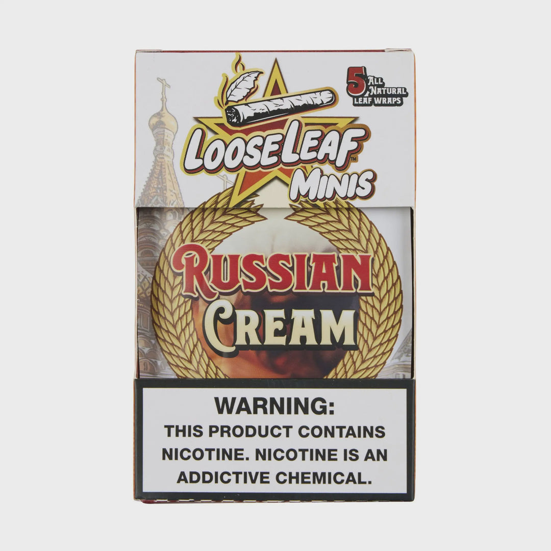 Loose Leaf Mini Russian Cream Cigar Wraps 5pk