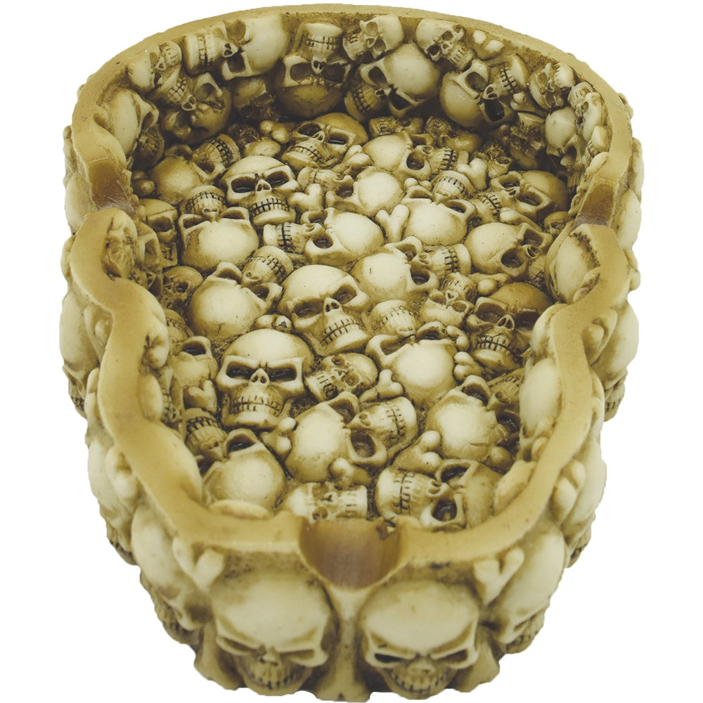 Skull Polystone Ashtray
