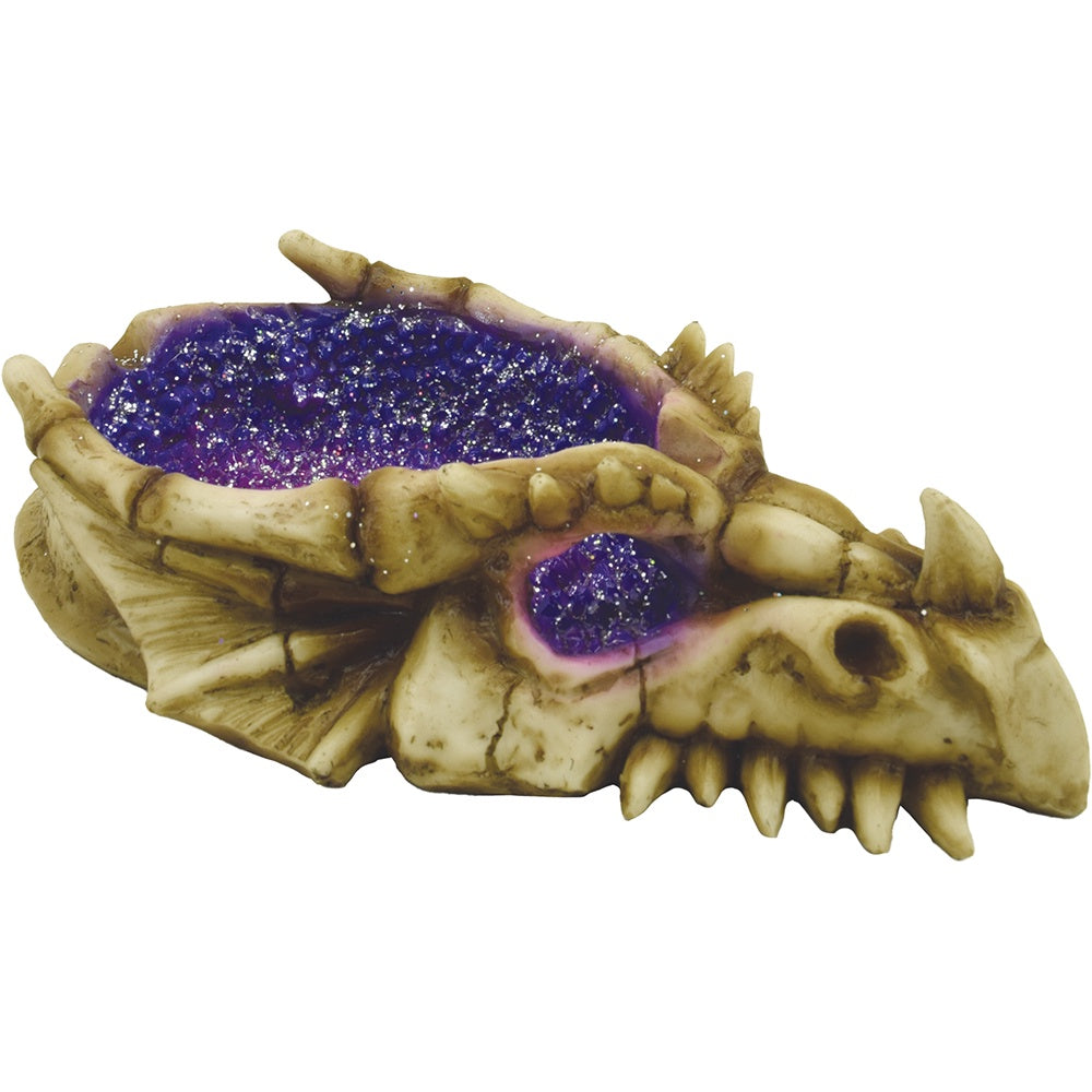 8" Dragon Head Purple Glittering Ashtray LT233 - Fujima