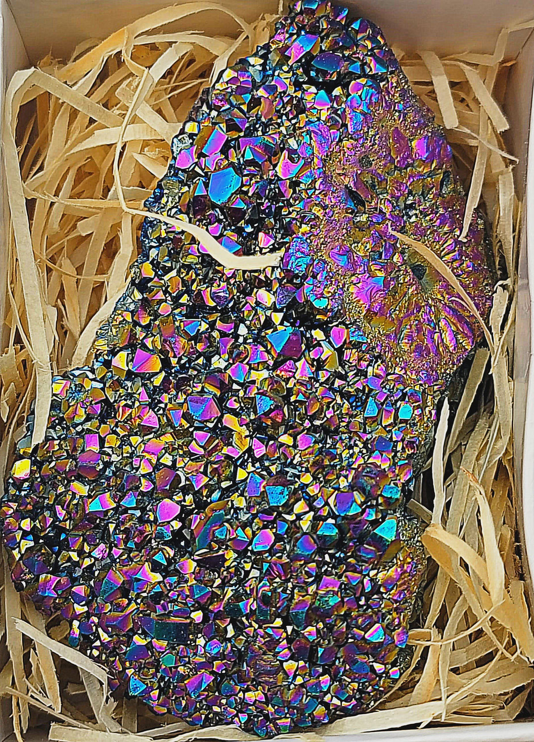 Earths Elements - Rainbow Amethyst Geode Polished