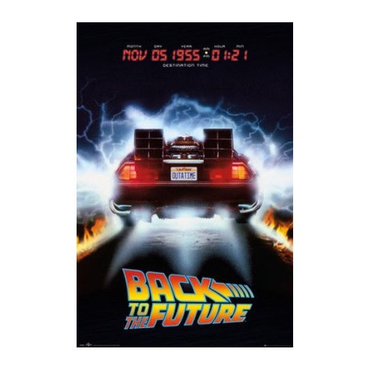 Back To The Future Delorean Poster