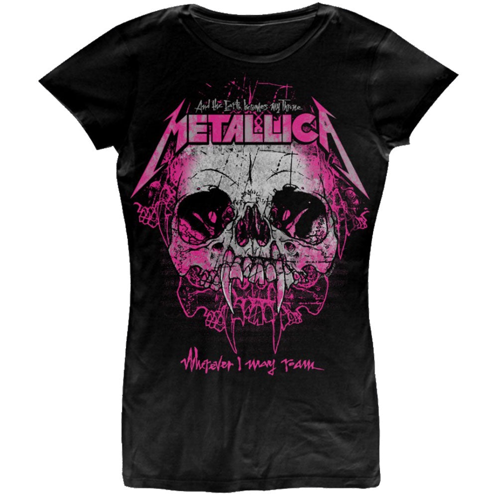Ladies Metallica Shirt- Wherever I May Roam- (RO)