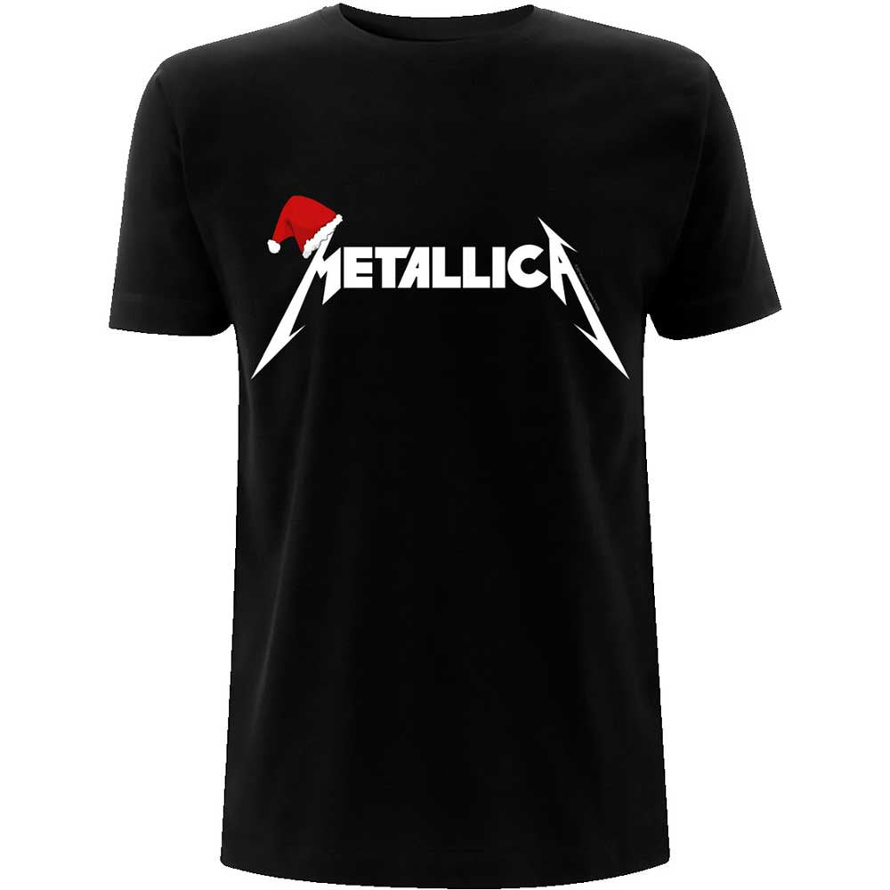 Metallica Santa Hat Logo T-Shirt
