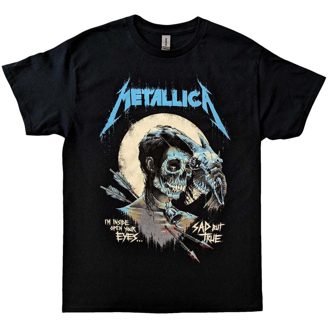 METALLICA UNISEX T-SHIRT: SAD BUT TRUE POSTER