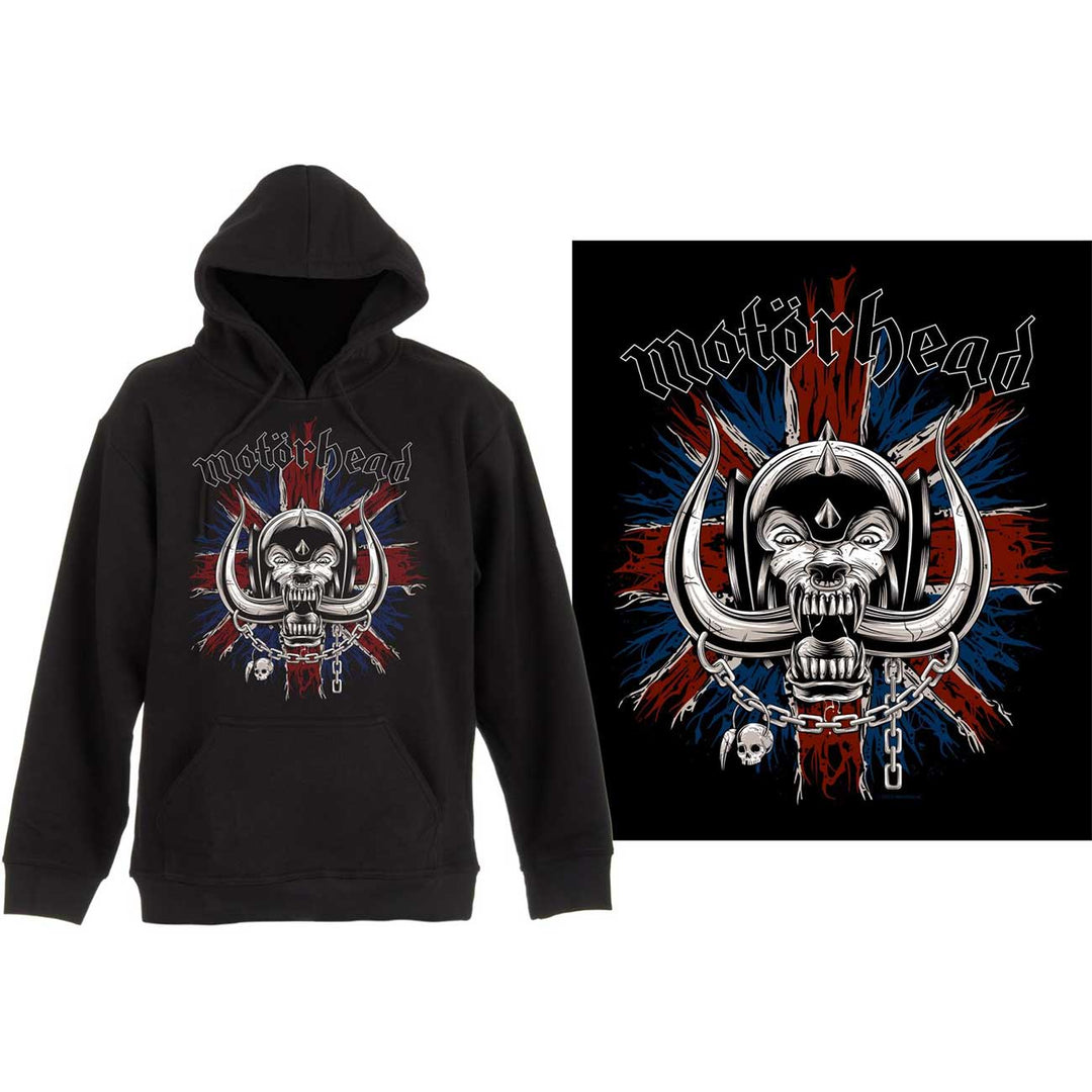 MOTORHEAD UNISEX PULLOVER HOODIE: BRITISH WARPIG
