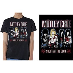 MOTLEY CRUE UNISEX T-SHIRT: SHOUT AT THE DEVIL