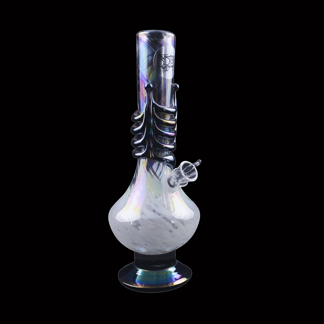 Twisted Sisters - 12" Vase Soft Glass Water Pipe MT22