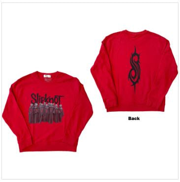 Rock Off - Slipknot 'Choir' Unisex Red Sweatshirt