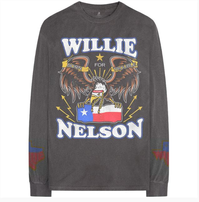Rock Off - Willie Nelson 'Texan Pride' Unisex L-Sleeve Shirt
