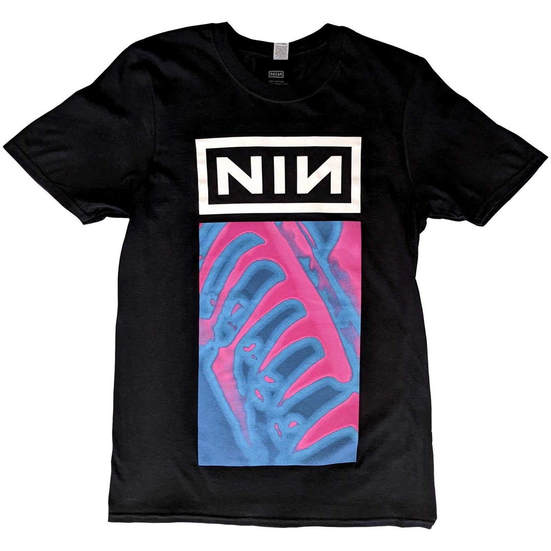 Nine Inch Nails Unisex T-Shirt - Pretty Hate Machine Neon (Black)