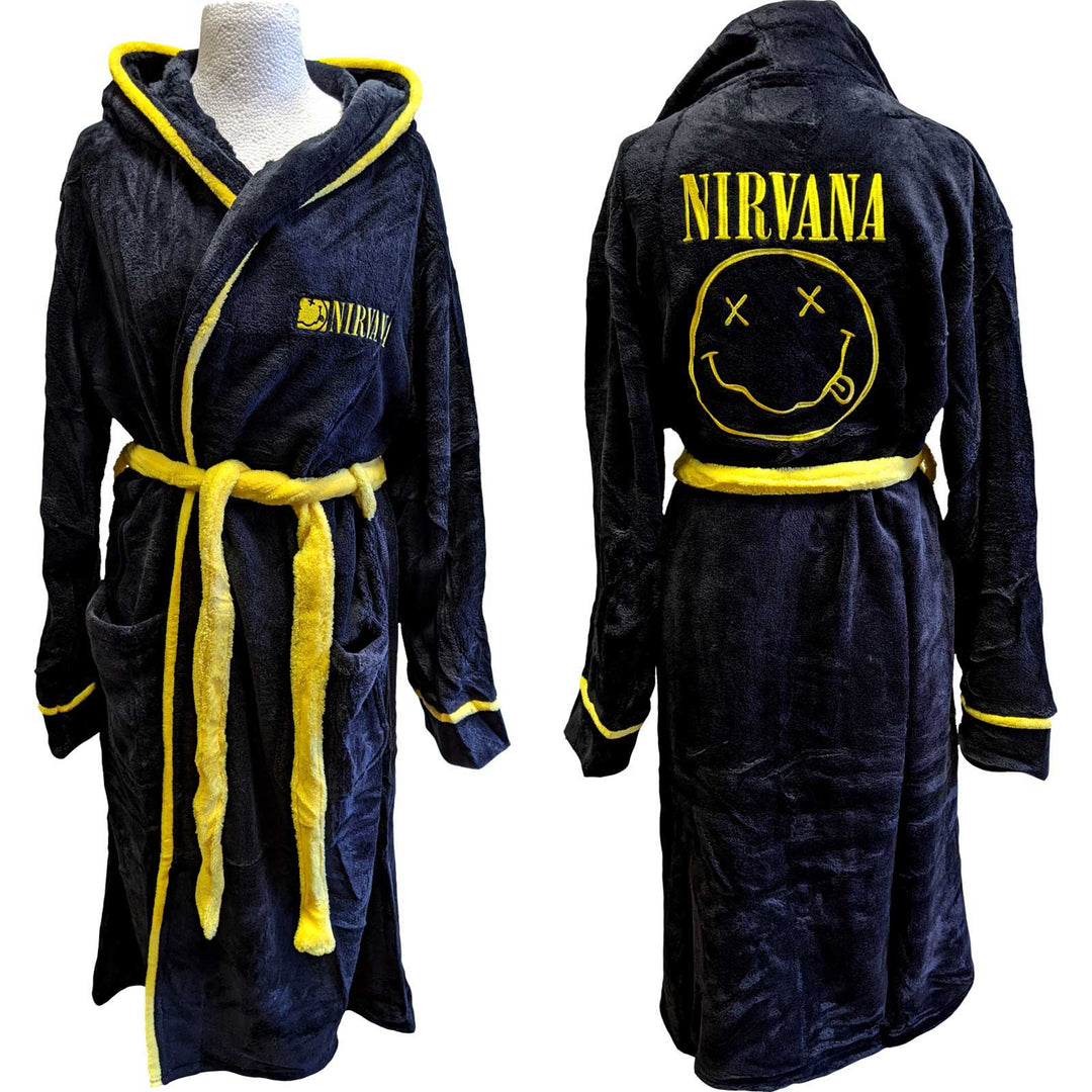 Rock Off - Nirvana "Yellow Smiley" Bath Robe