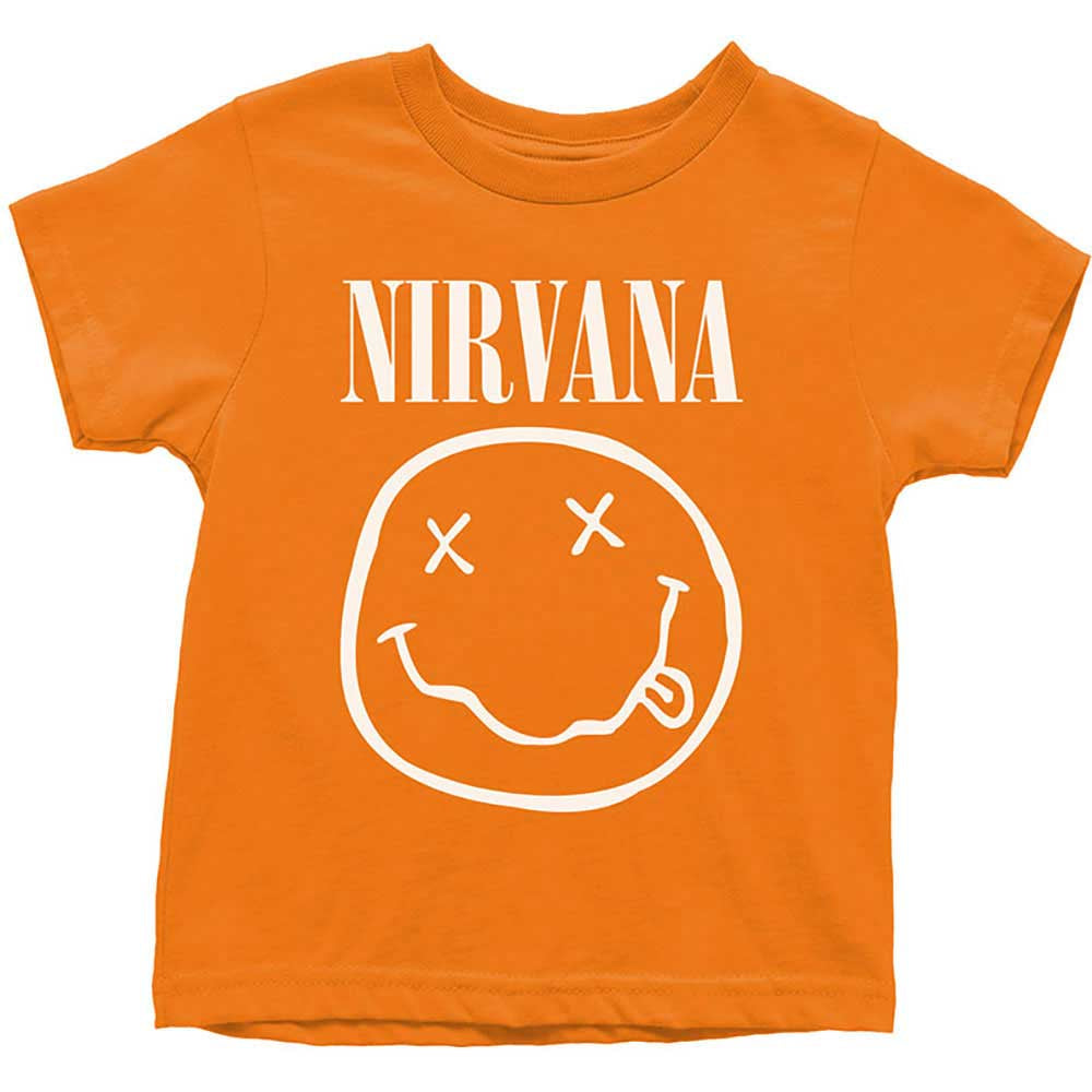 NIRVANA KIDS TODDLER T-SHIRT: WHITE SMILEY