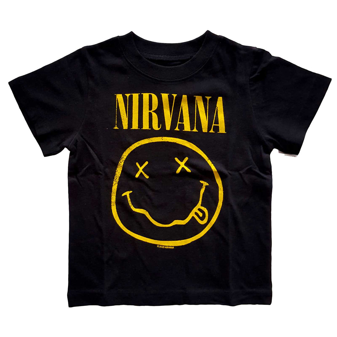 NIRVANA KIDS TODDLER T-SHIRT: YELLOW HAPPY FACE
