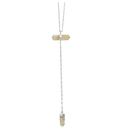 Earths Elements - Citrine Double Crystal Necklace