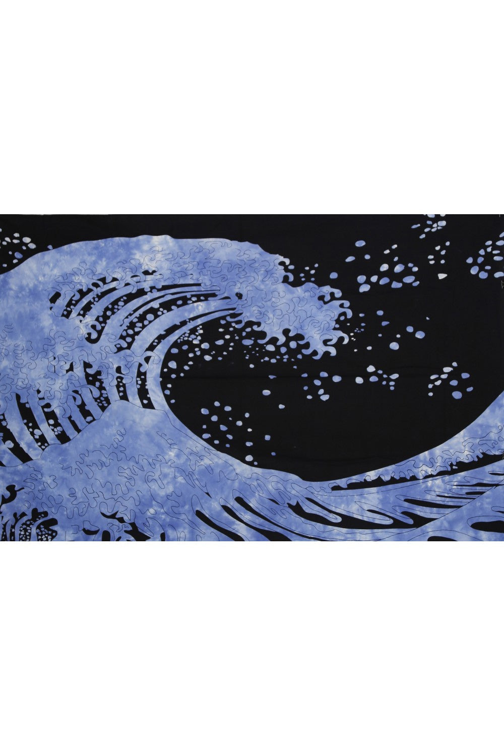 Zest For Life Ocean Wave Blue Tie Dye Tapestry