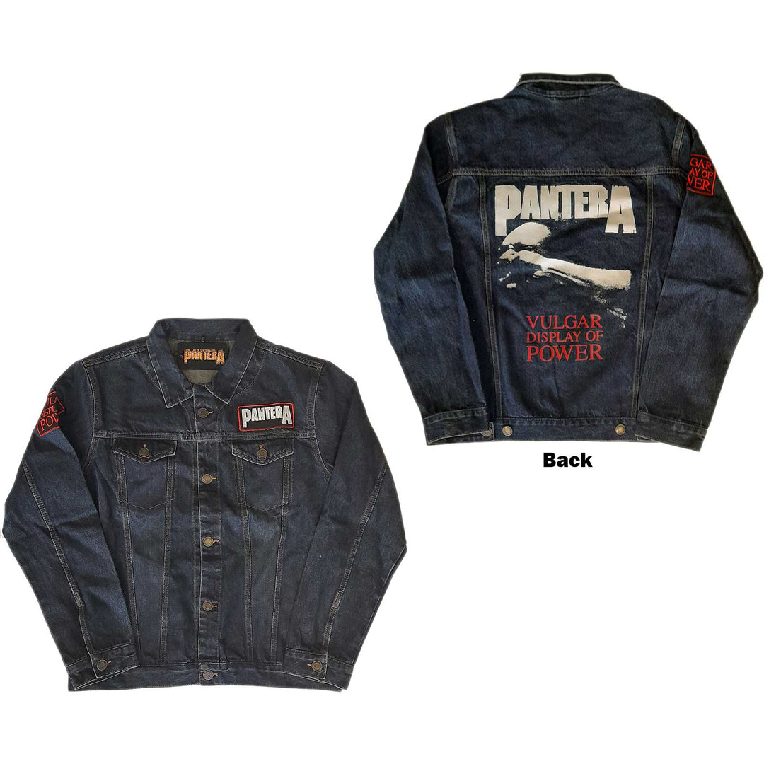 PANTERA UNISEX DENIM JACKET: VULGAR DISPLAY OF POWER (BACK & SLEEVE PRINT)