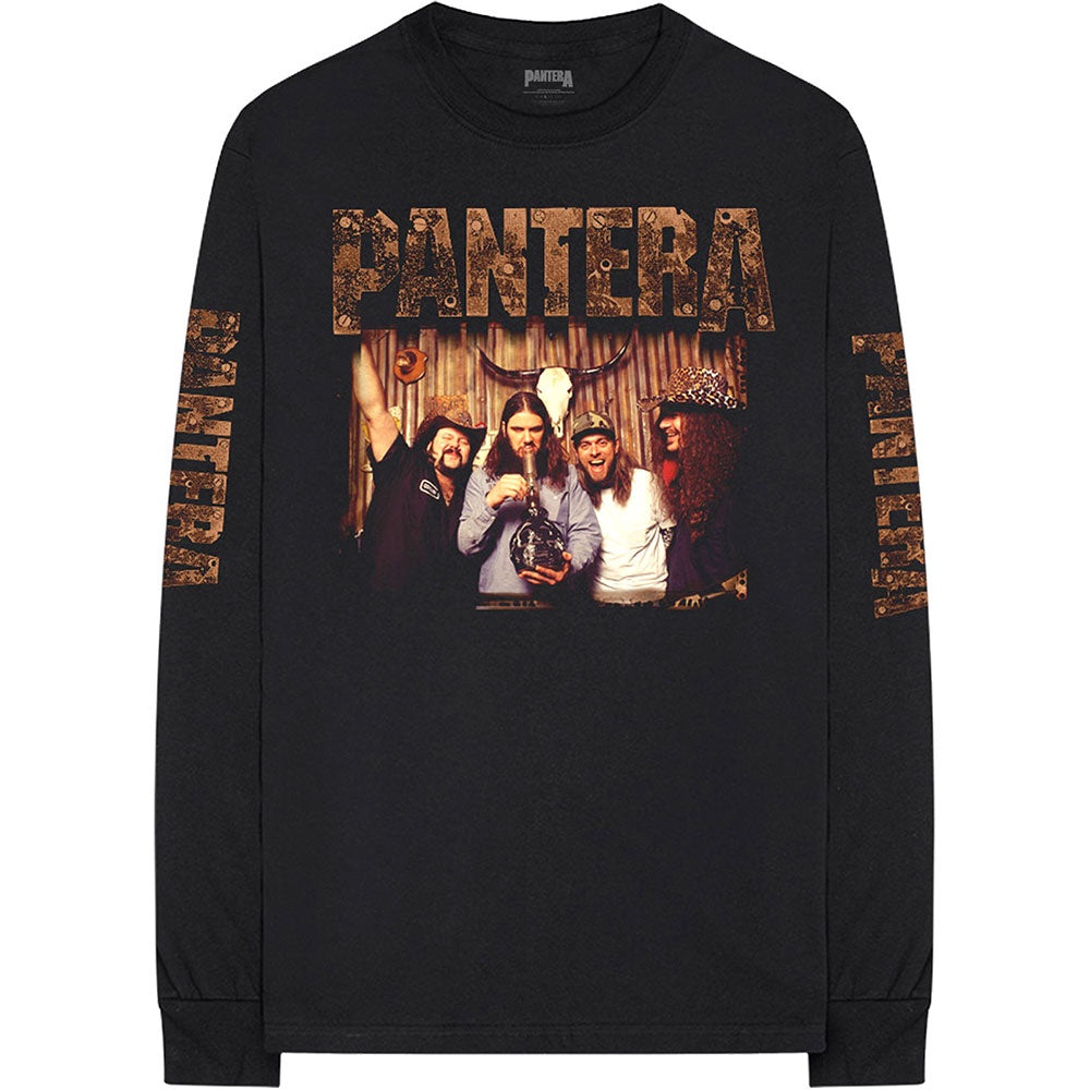 Rock Off - Pantera "Bong Group" Unisex Black L-Sleeve Shirt
