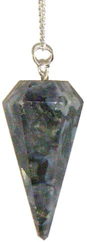 Larvikite "Blue Pearl" Gemstone Pendulum