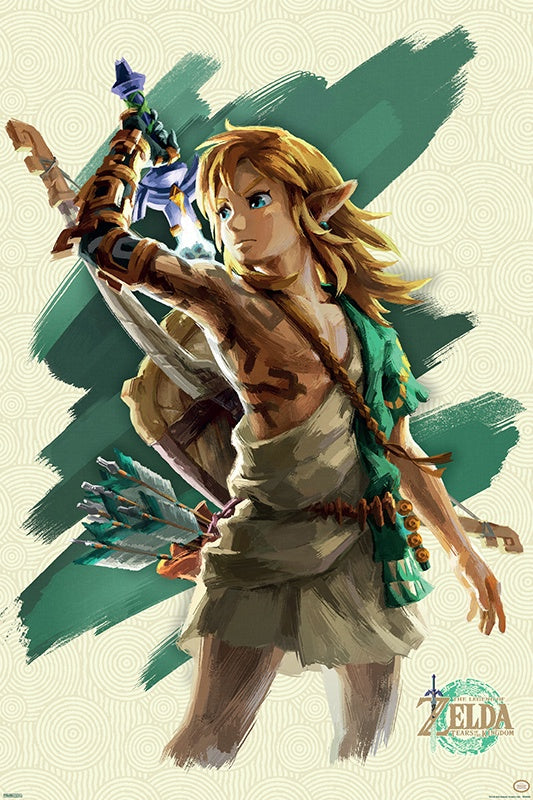 Zelda Tears of the Kingdom Link Unleashed Poster