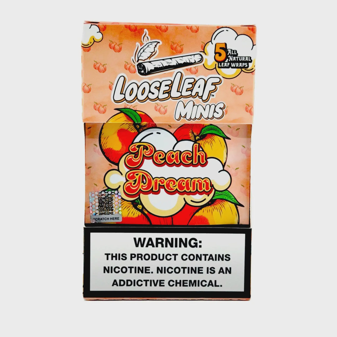 Loose Leaf Mini Peach Dream Cigar Wraps 5pk