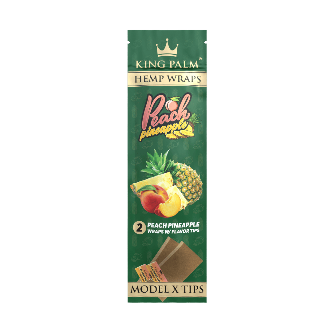 King Palm Hemp Wraps- Peach Pineapple