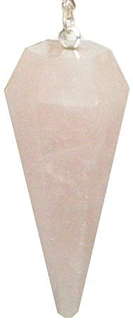 Rose Quartz Gemstone Pendulum