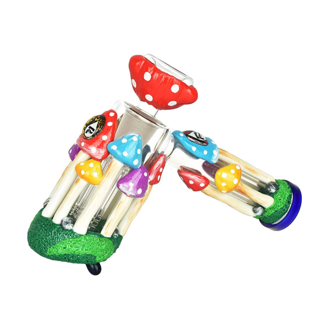 8" Pulsar Shroom Forest Bubbler Pipe