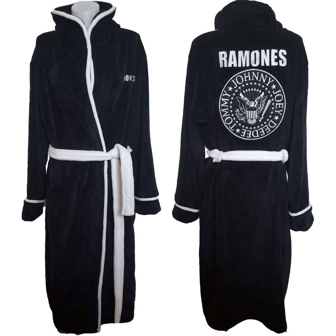 Rock Off - Ramones 'Presidential Seal' Black Bathrobe