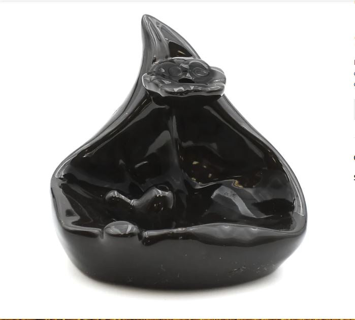 Earths Elements - Black Lotus Leaf Backflow Incense Burner