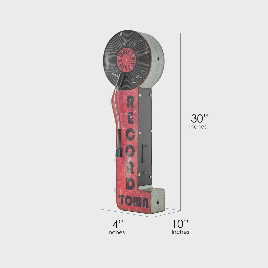 Record Town Off The Wall Sign