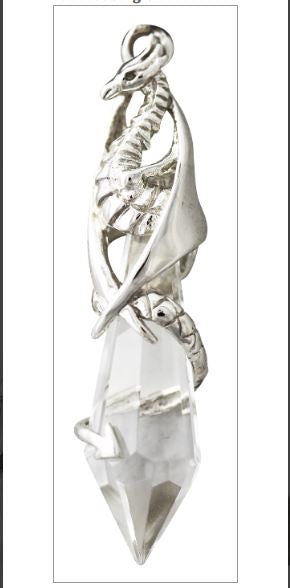 Mythical Companions - Keeper of the Crystal Sterling Silver Necklace