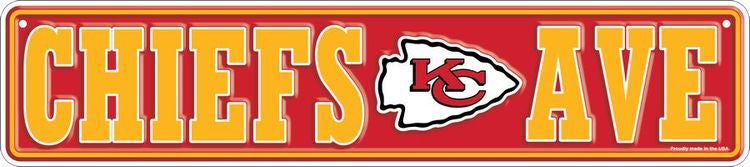 KC Chiefs Small Street Sign