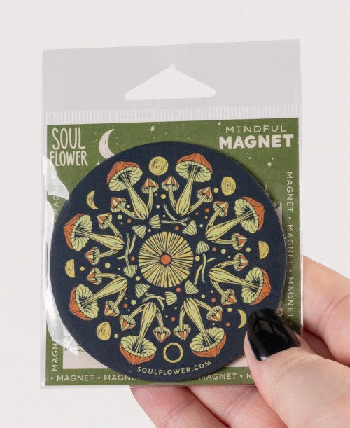 Mushroom Mandala Magnet