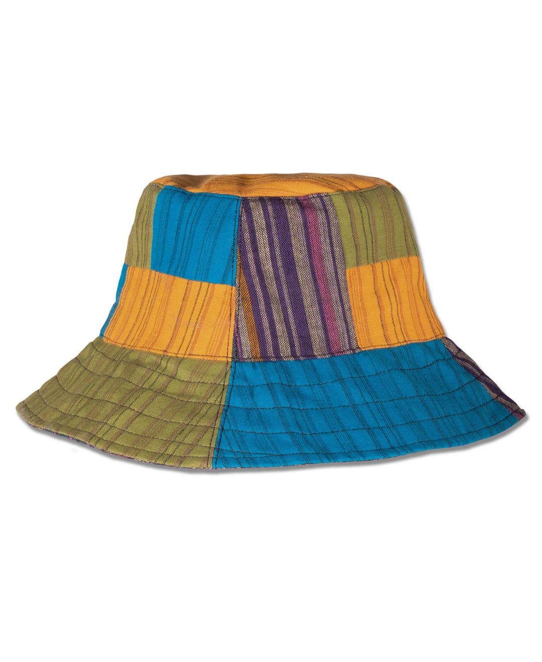 Soul Flower - Striped Hippie Patchwork Bucket Hat