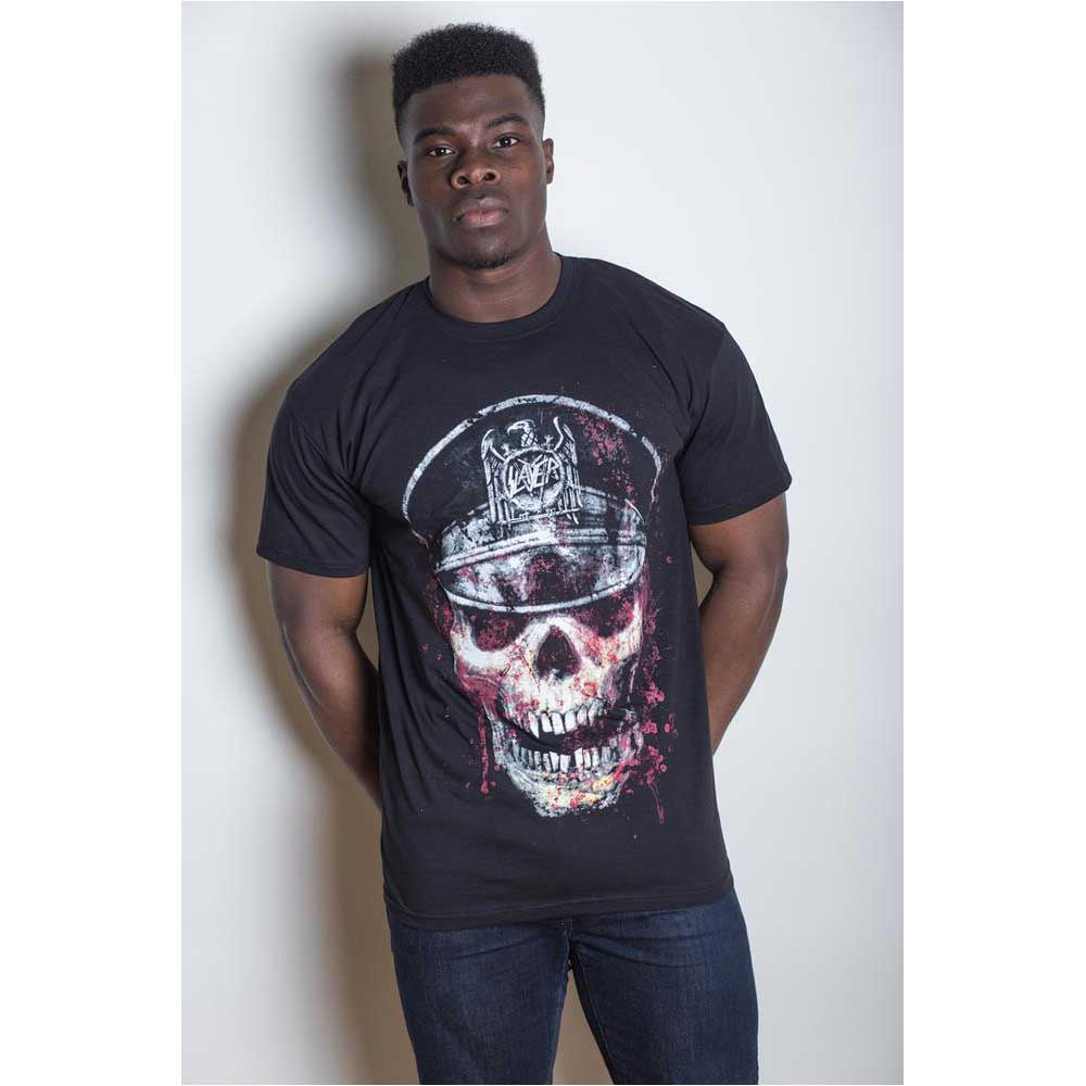 SLAYER UNISEX T-SHIRT: SKULL HAT