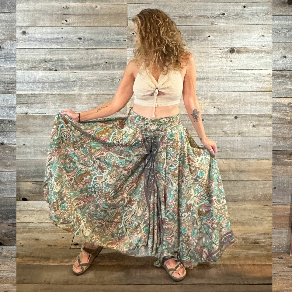 Tranquil Wide Leg Silk Pants