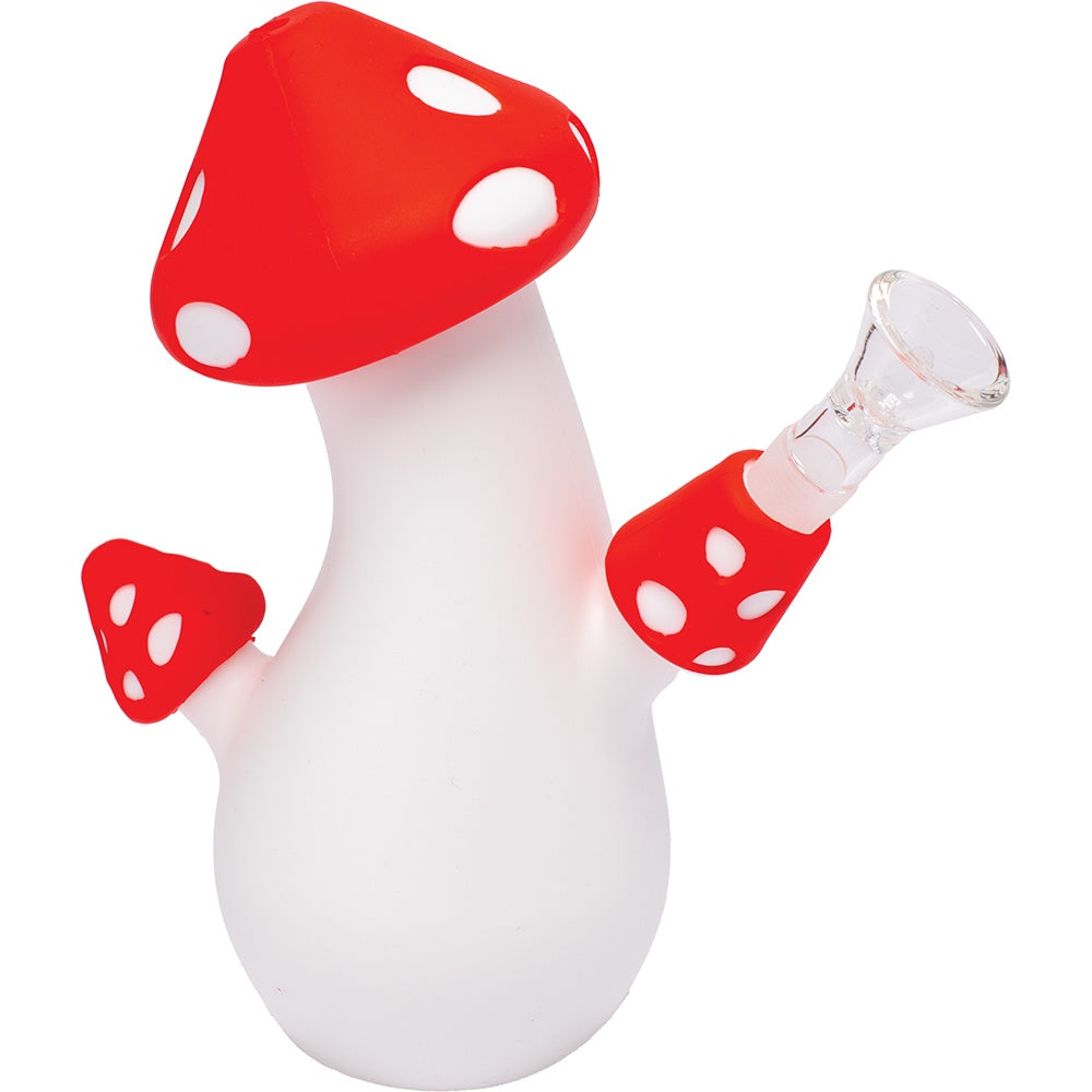 Mushroom 6.7" Silicone Water Pipe