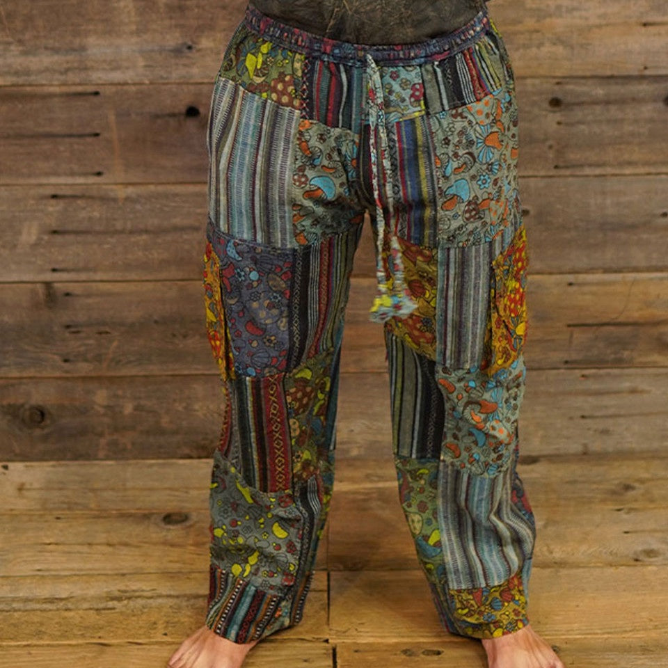 Jayli - Shroomy Cotton Gherri Mushroom Print Pants