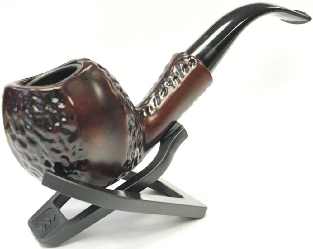 Walnut Wood & Black Aluminium Metal Pipe