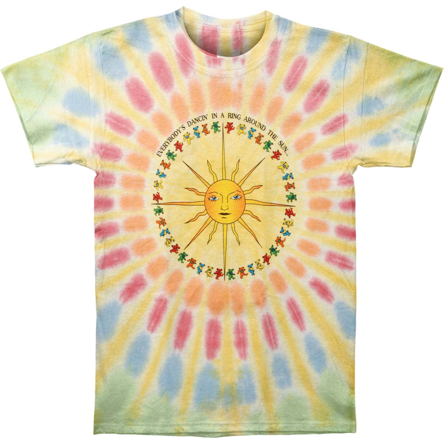 Sundog Grateful Dead Shred Bears Tie Dye Tee Small